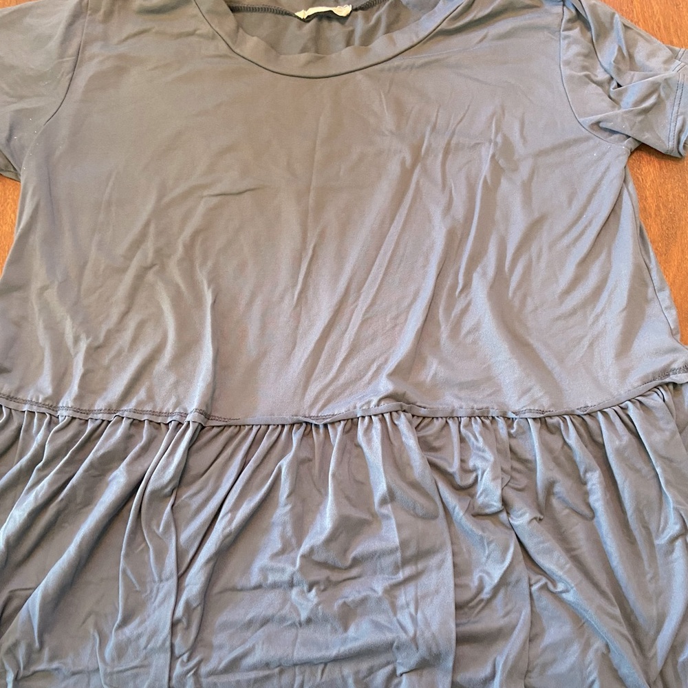 Entro grey peplum top